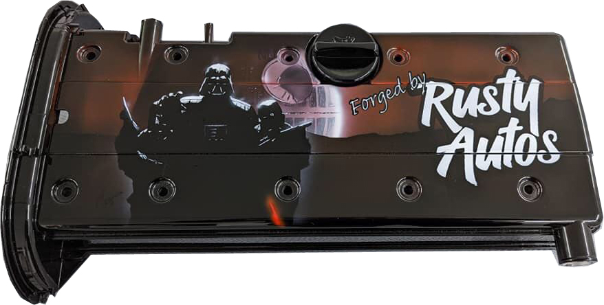 Darth Vader Rusty Autos Engine Cover